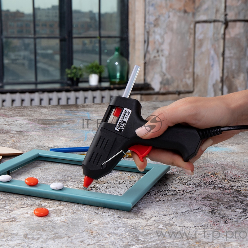 Пистолет клеевой PROconnect, 15 Вт, Ø7 мм, блистер