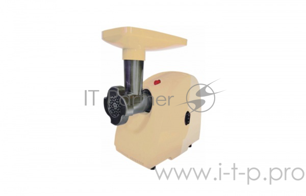 Мясорубка Аксион М 31.01 светло-бежевый корпус, 1500 Вт, произ. 100 кг/час, ф-ция реверс, отсек для хранения принадлежностей