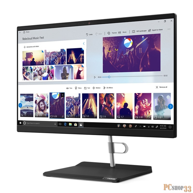 Моноблок Lenovo V30a-24IIL All-In-One 23.8 i5-1035G1, 8GB, 256GB SSD M.2, Intel UHD, WiFi, BT, NoDVD, HD Cam, VESA, USB KB&Mouse, Win 10 Pro64 RUS, 1Y OS