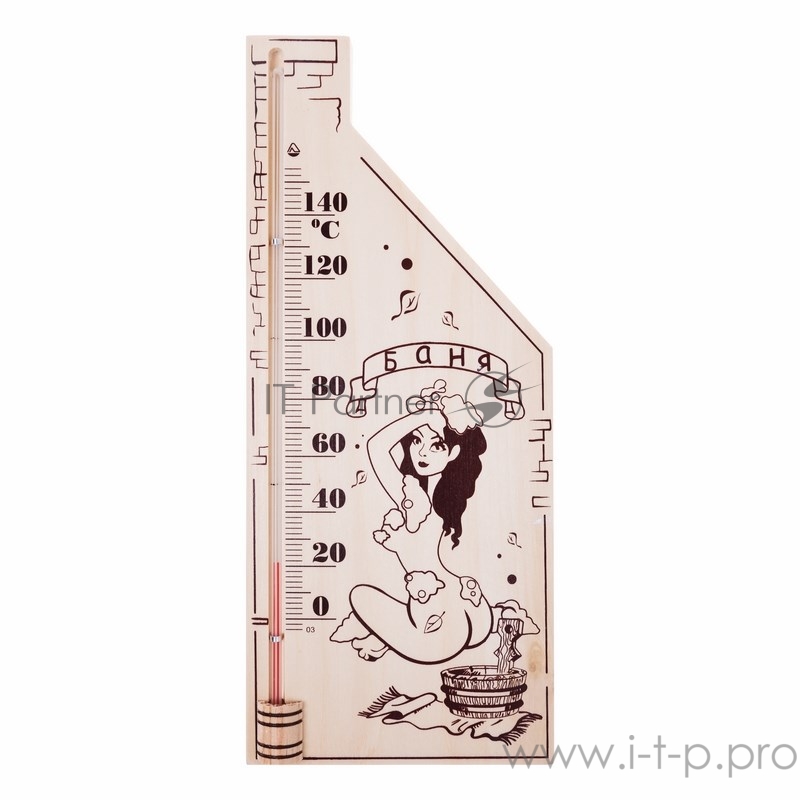 Термометр для сауны, основание — дерево 110х265 мм REXANT