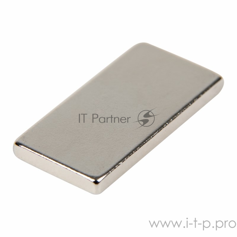 Неодимовый магнит прямоугольник 20х10х2мм сцепление 2,4 кг (упаковка 5 шт) Rexant