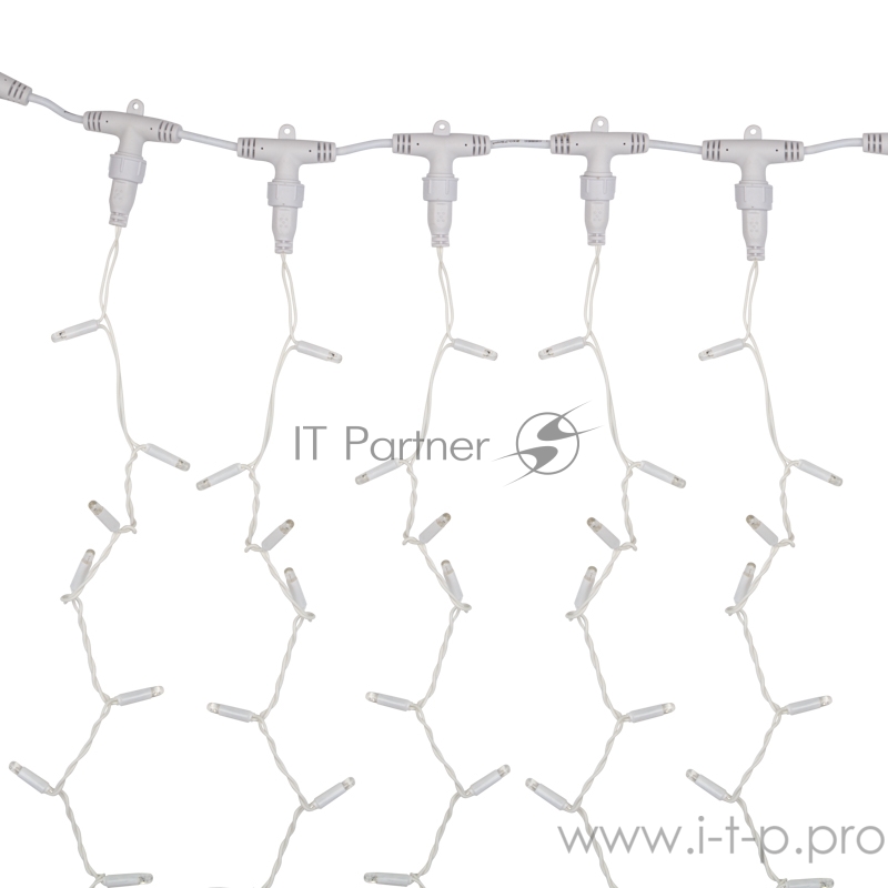 Гирлянда Светодиодный Дождь 2х3м, эффект мерцания, белый провод, 230 В, диоды СИНИЕ, 760 LED