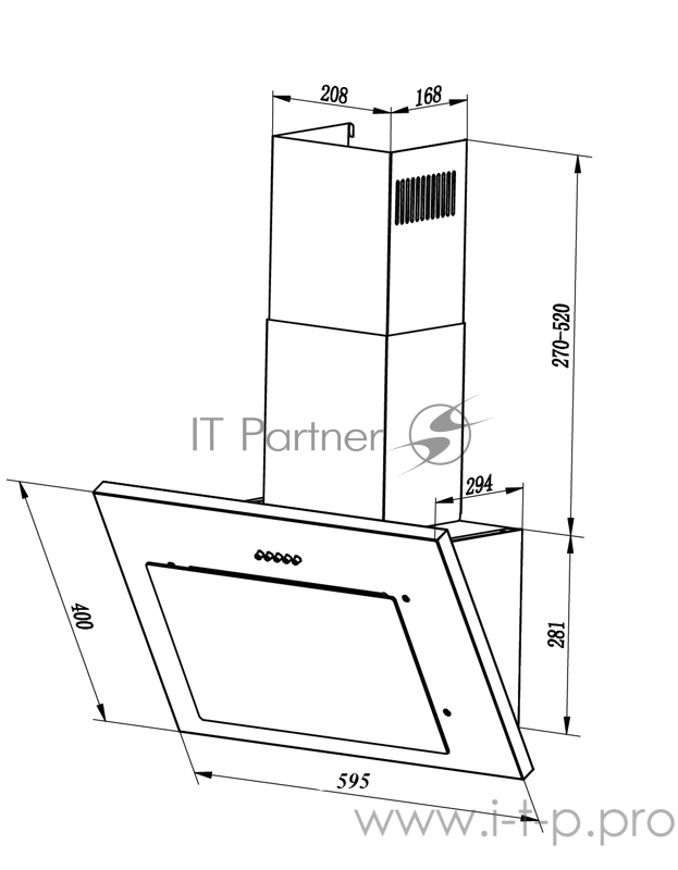 Вытяжка LEX MIKA 600 IVORY
