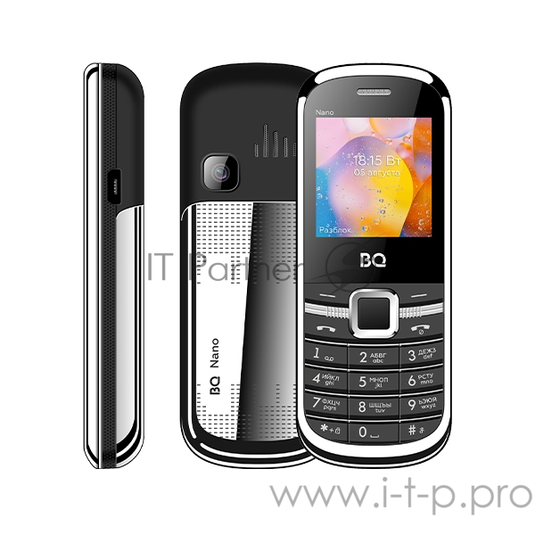 Телефон BQ 1415 Nano Black+silver. MTK 6261 D, 0, 32 Mb, 32 Mb, 2G GSM 850/900/1800/1900, Bluetooth Версия 3.0 Экран: 1.44 , 128*128, TFT Основная камера: 0.08 MP, инт. отсутствует, 1, Пластик Фронтальная камера: отсутствует, Кол-во СИМ: 2, Mini, Mic