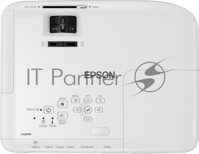 Проектор Epson EB-X06 white (LCD, 1024 x768, 3600Lm, 16000:1, 2.5 kg) (V11H972040)