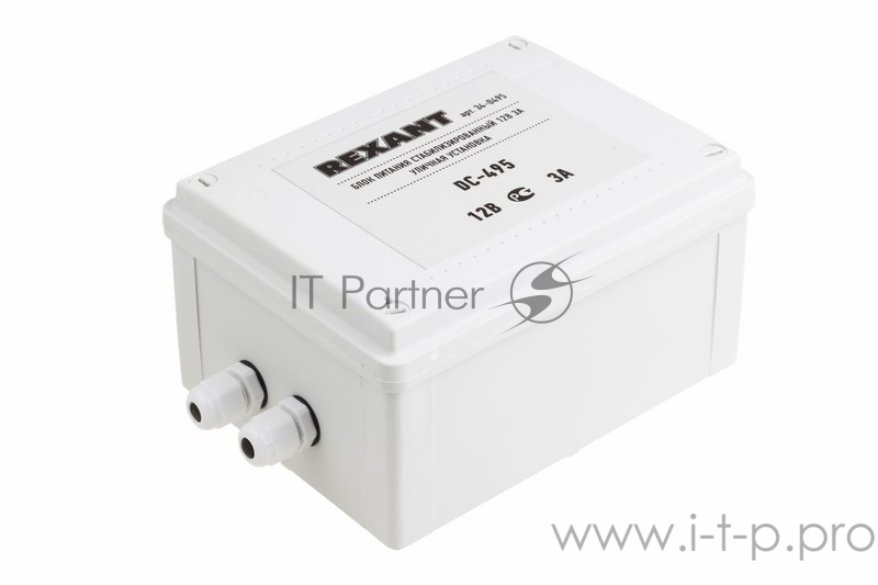 Блок питания стабилизированный 12В, 3А, уличная установка DC-495