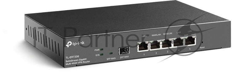Маршрутизатор Gigabit multi-WAN VPN router, 1 Gb SFP WAN,1 Gb RJ-45 WAN, 2 Gb WAN/LAN, 2 Gb fixed LAN ports