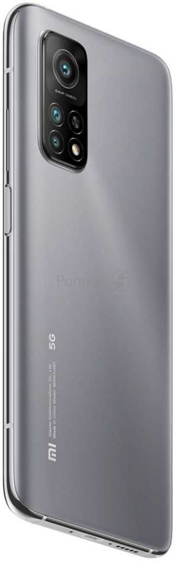 Смартфон Xiaomi Mi 10T 128Gb 8Gb серебристый моноблок 3G 4G 2Sim 6.67 1080x2400 Android 10 64Mpix 802.11 a/b/g/n/ac NFC GPS GSM900/1800 GSM1900 MP3 FM A-GPS