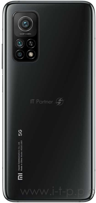 Смартфон Xiaomi Mi 10T 128Gb 8Gb черный моноблок 3G 4G 2Sim 6.67 1080x2400 Android 10 64Mpix 802.11 a/b/g/n/ac NFC GPS GSM900/1800 GSM1900 MP3 FM A-GPS