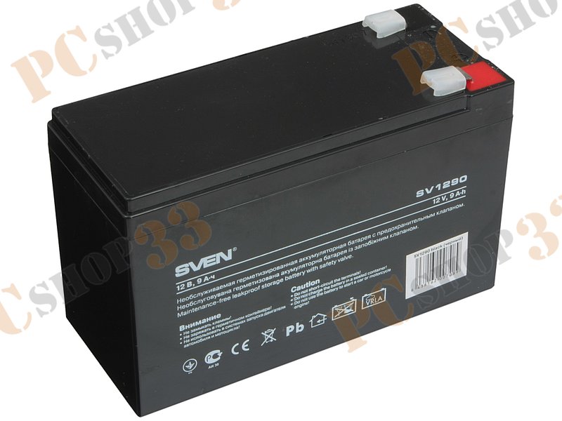 Батарея аккумуляторная Sven SV1290 12В 9.0А*ч