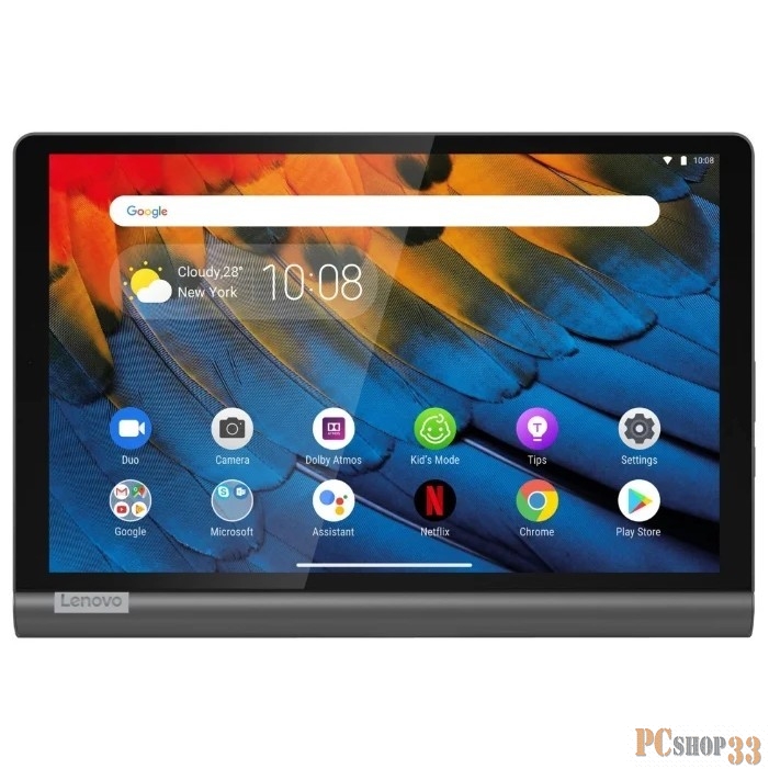 Компьютер планшетный Lenovo Lenovo Yoga YT-X705X 10.1 WUXGA(1920x1200) IPS/Qualcomm 439 2.0GHz Octa/4GB/64GB/Adreno 505/3G+LTE/WiFi ac/BT4.2/USB-C 2.0/5.0MP+8.0MP/microSD/7000mA GRAY
