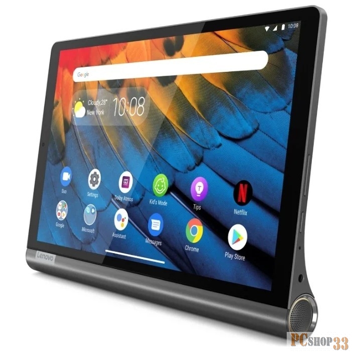 Компьютер планшетный Lenovo Lenovo Yoga YT-X705X 10.1 WUXGA(1920x1200) IPS/Qualcomm 439 2.0GHz Octa/4GB/64GB/Adreno 505/3G+LTE/WiFi ac/BT4.2/USB-C 2.0/5.0MP+8.0MP/microSD/7000mA GRAY
