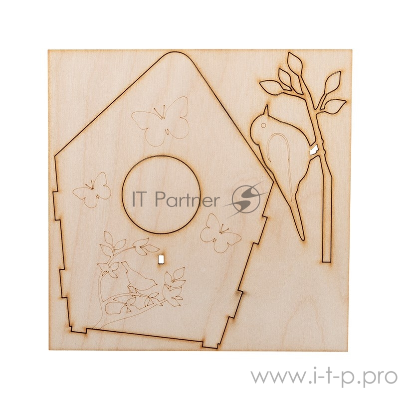 Доска для выжигания REXANT, «Кормушка для птиц», 3D модель, 1 шт., пакет