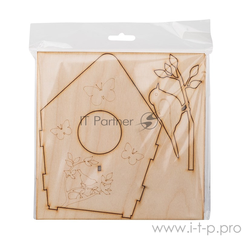 Доска для выжигания REXANT, «Кормушка для птиц», 3D модель, 1 шт., пакет