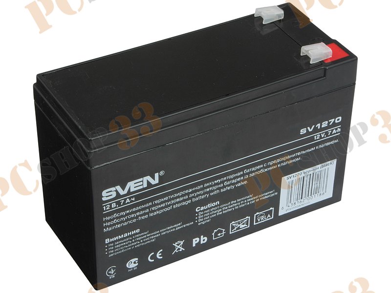 Батарея аккумуляторная Sven SV1270 12В 7.0А*ч