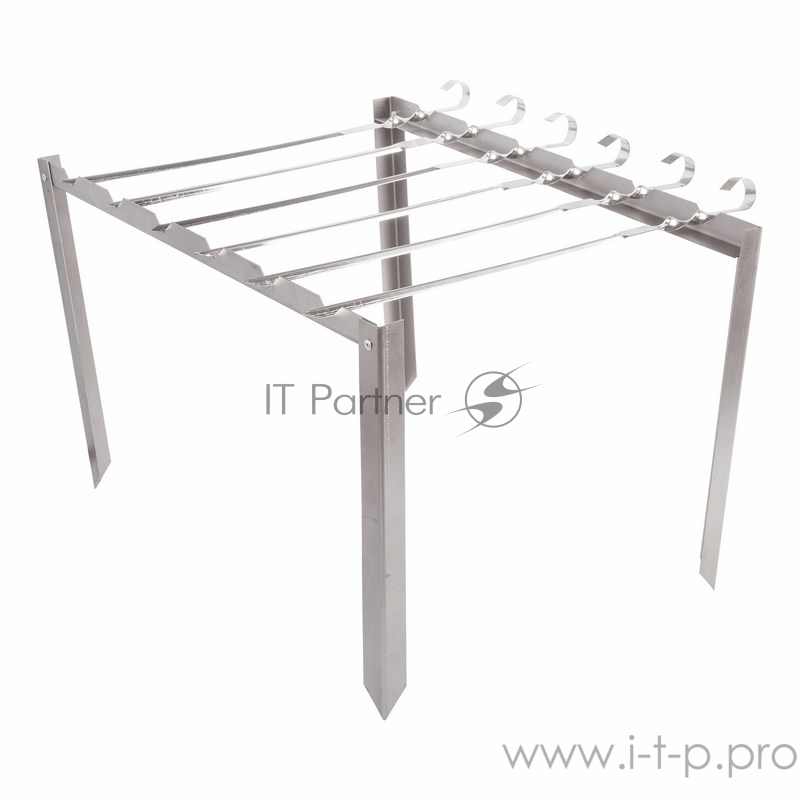 Подставка под шампура с 6 шампурами в чехле СОКОЛ
