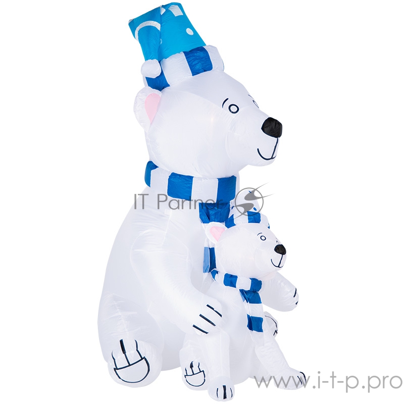 3D фигура надувная Медведица с медвежонком, размер 180 см, внутренняя подсветка 2 LED, компрессор с адаптером 12В, IP 65 NEON-NIGHT