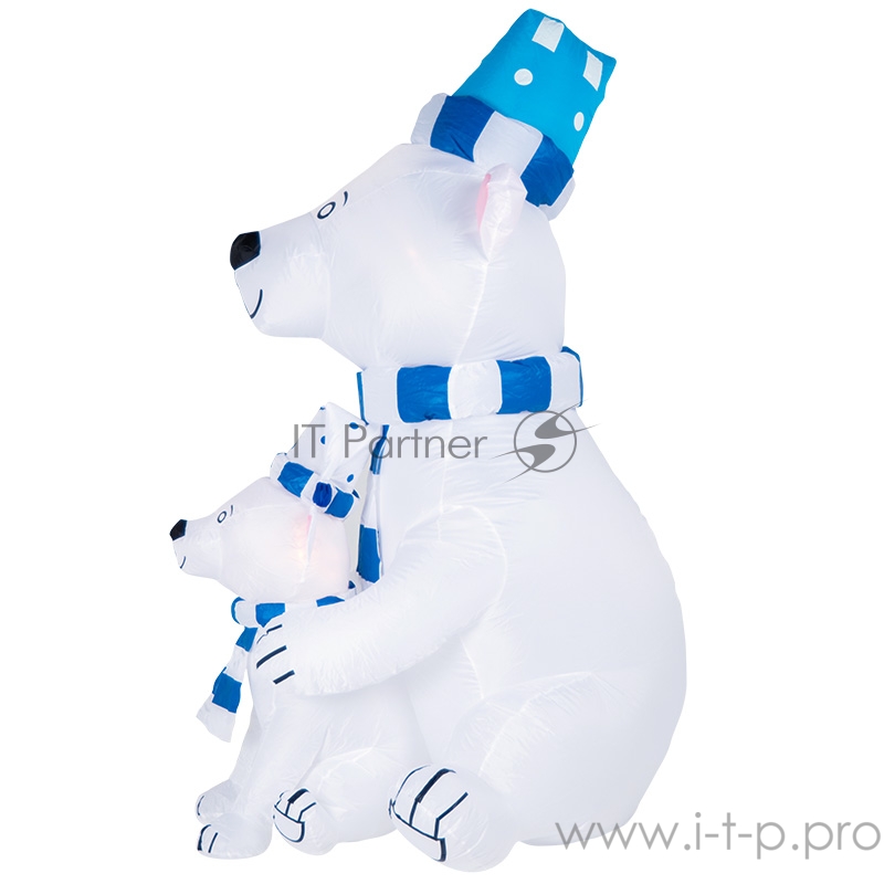 3D фигура надувная Медведица с медвежонком, размер 180 см, внутренняя подсветка 2 LED, компрессор с адаптером 12В, IP 65 NEON-NIGHT