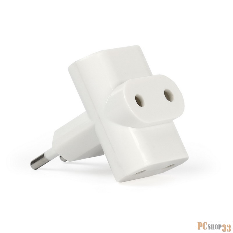 Удлинители бытовые, Сетевые фильтры, Тройники Smartbuy SBE-06-A04-3 Блок на 3 гнезда под плоскую вилку белый 6А 250B