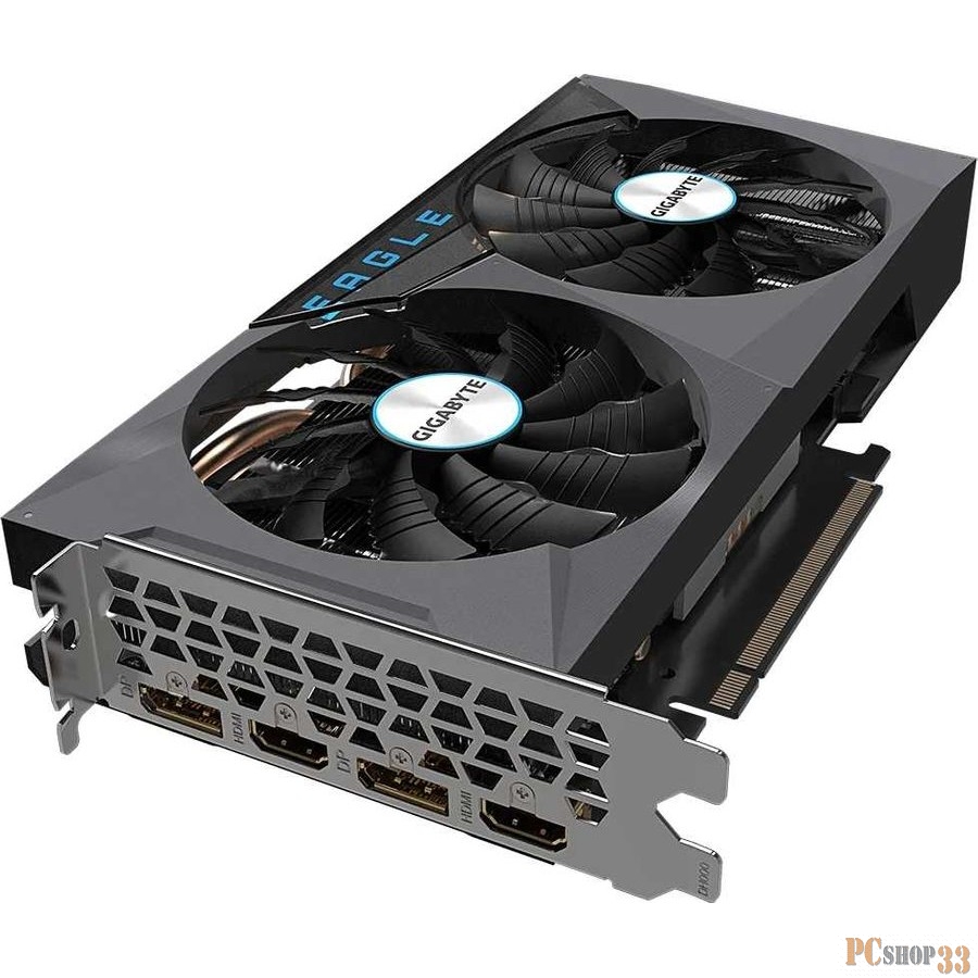 Видеокарта GIGABYTE GeForce RTX 3060 EAGLE OC 12G / 1807MHz 12GB GDDR6 192bit 2xDP 2xHDMI 1x8pin 550W / GV-N3060EAGLE OC-12GD