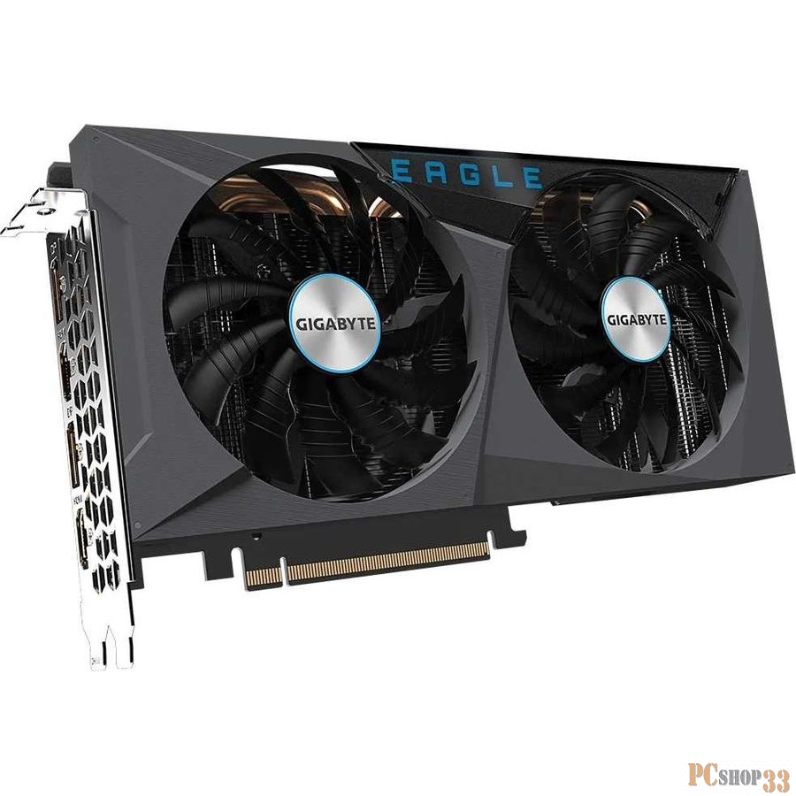 Видеокарта GIGABYTE GeForce RTX 3060 EAGLE OC 12G / 1807MHz 12GB GDDR6 192bit 2xDP 2xHDMI 1x8pin 550W / GV-N3060EAGLE OC-12GD