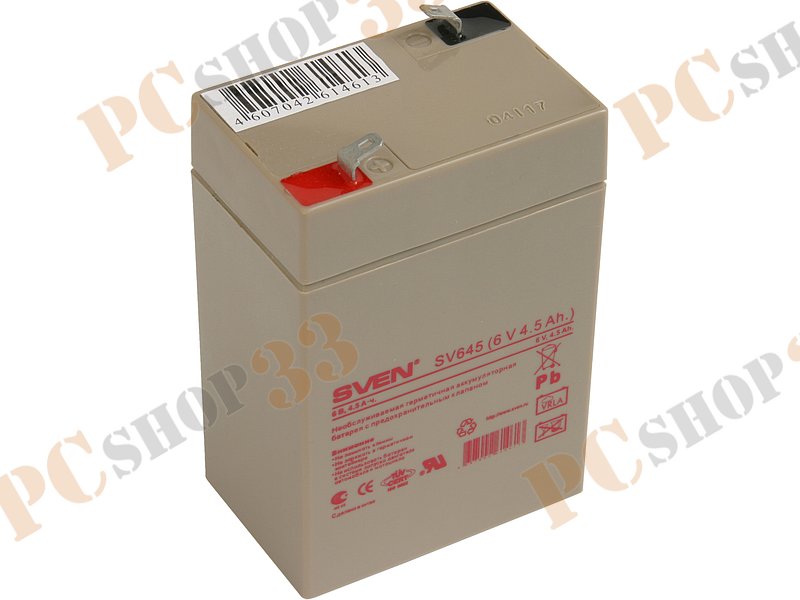 Батарея аккумуляторная Sven SV645 6В 4.5А*ч