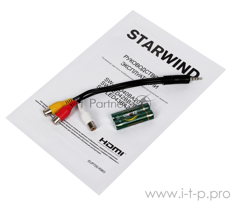 Телевизор LED Starwind 42 SW-LED42BB200 черный/Ultra HD/60Hz/DVB-T/DVB-T2/DVB-C/DVB (RUS)