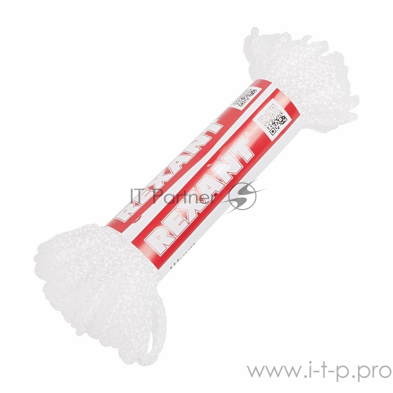 Шнур 3 мм 20 м белый REXANT