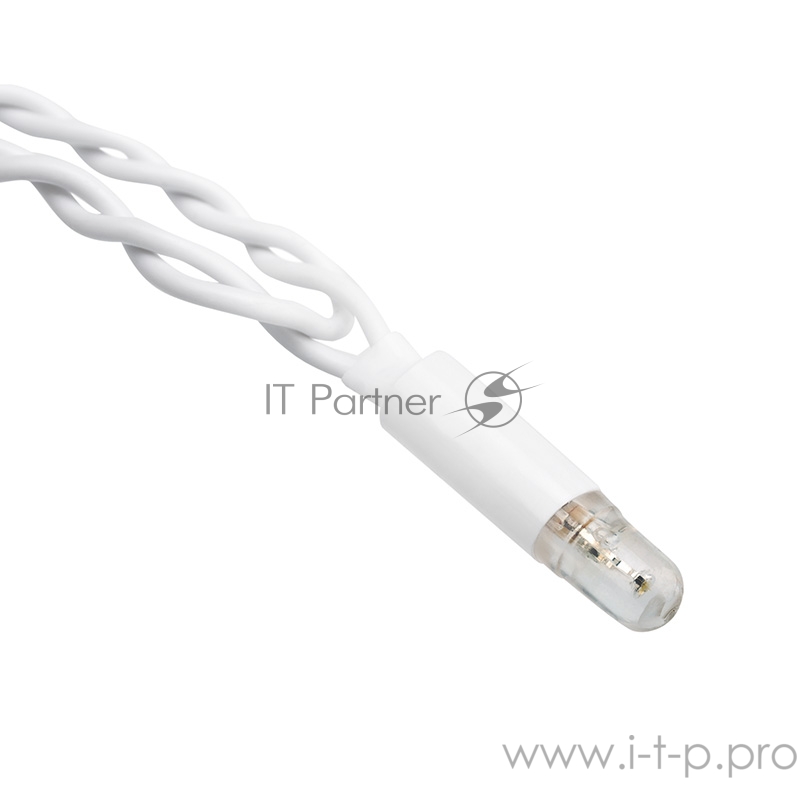 Гирлянда Айсикл 4,8х0,6 м, с эффектом мерцания, белый ПВХ, 176LED, цвет: Красный, 230В