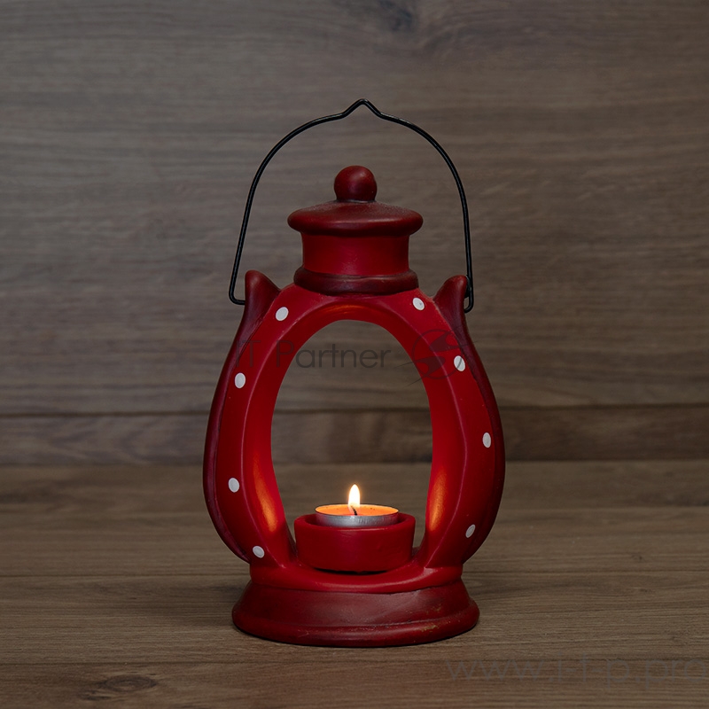 Керамический подсвечник «Фонарик» 14х9.8х21 см