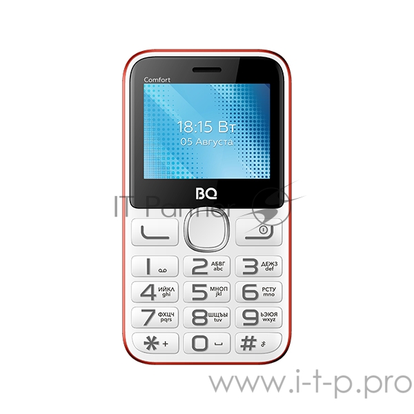 Мобильный телефон BQ 2301 Comfort White+red