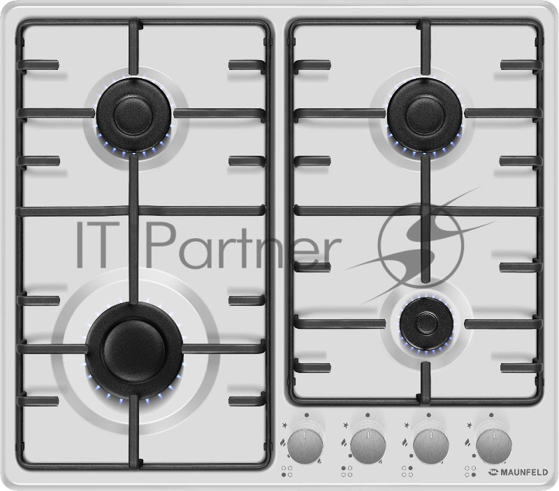 Газовая варочная панель MAUNFELD EGHE.64.3STS-EW