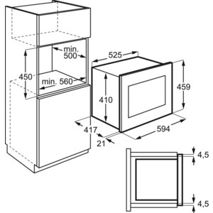 Встраиваемая микроволновая печь Electrolux KMFE 264 TEW