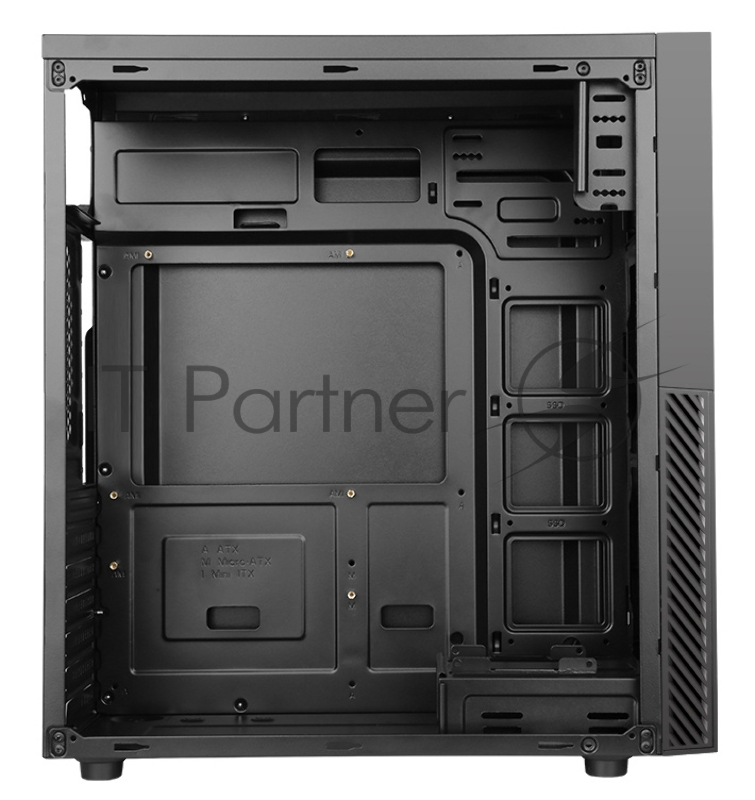 Корпус Accord K-16 черный без БП ATX 6x120mm 2xUSB2.0 1xUSB3.0 audio