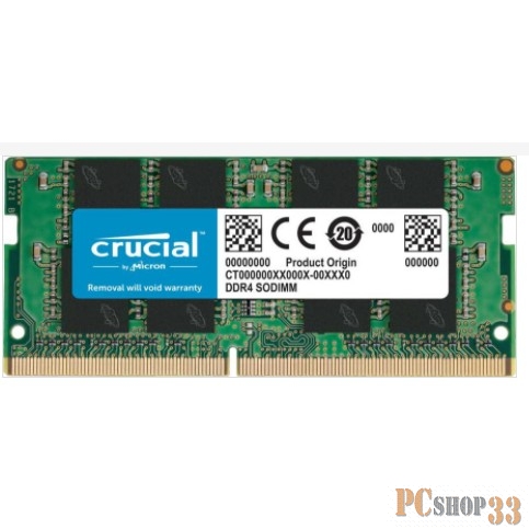 Память DDR4 8Gb 2666MHz Crucial CT8G4SFRA266.C8FE RTL PC4-21300 CL19 SO-DIMM 260-pin 1.2В single rank