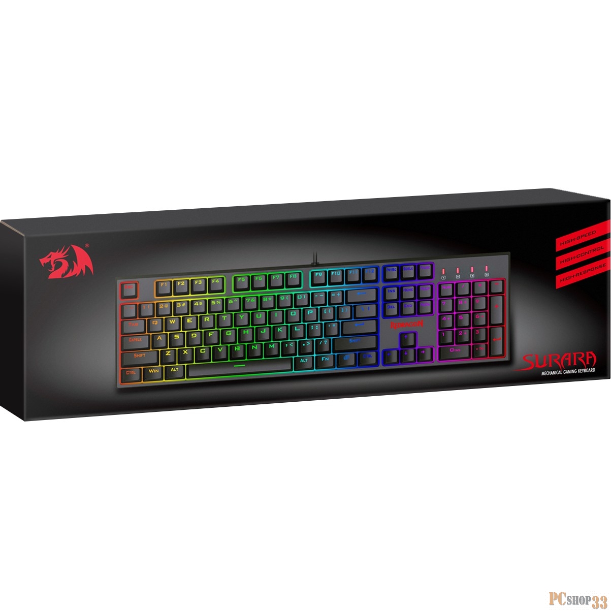 Клавиатура USB SURARA REDRAGON RU 78379 DEFENDER