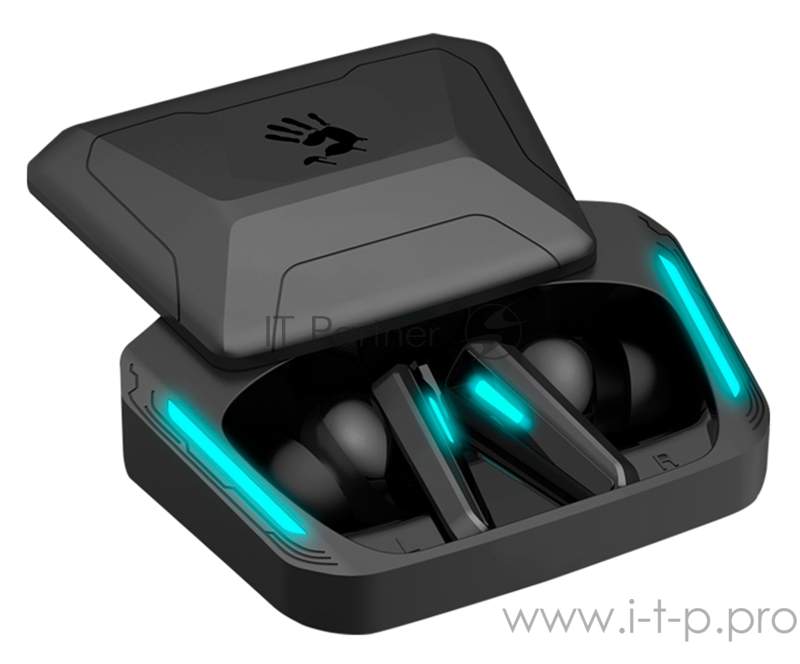 Наушники с микрофоном A4Tech Bloody M70 черный/синий вкладыши BT в ушной раковине (M70 BLACK+BLUE)