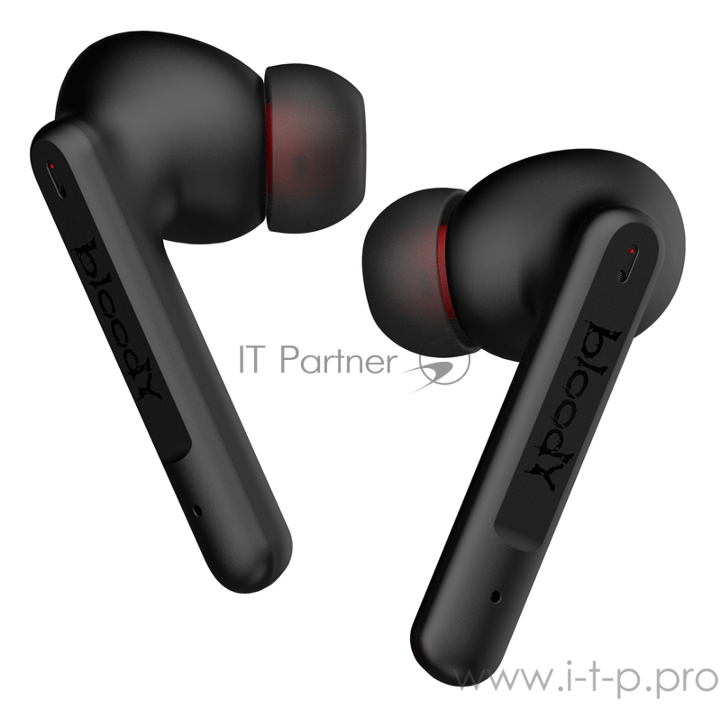 Наушники с микрофоном A4Tech Bloody M90 черный/красный вкладыши BT в ушной раковине (M90 BLACK + RED)