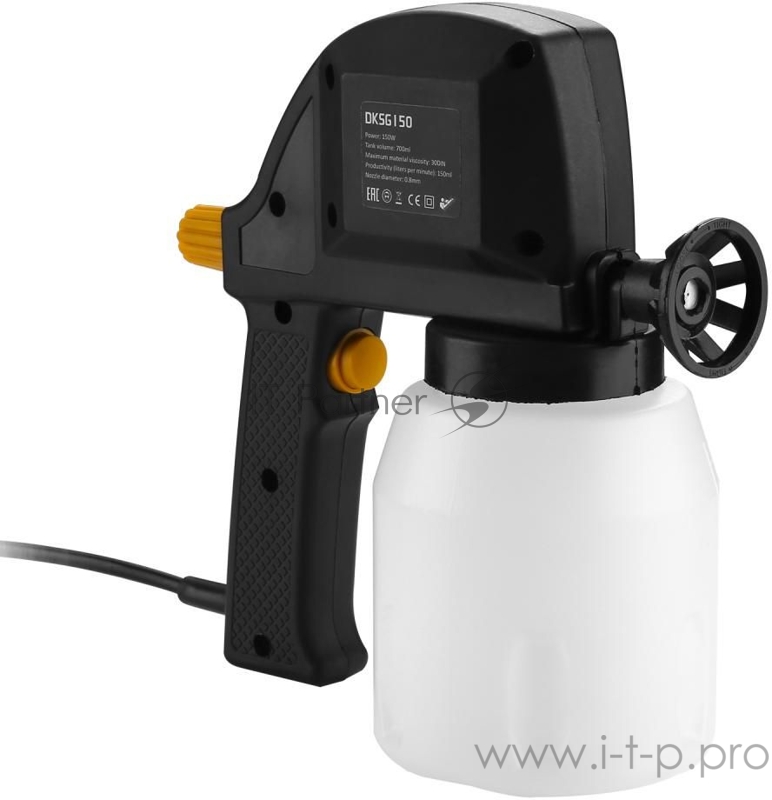 Краскопульт Deko DKSG150 150Вт бак:700мл 150гр/мин