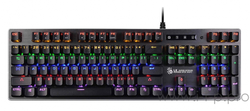 Клавиатура A4 Bloody B760 Neon механическая черный USB for gamer LED