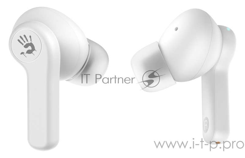 Наушники с микрофоном A4Tech Bloody M30 белый вкладыши BT в ушной раковине (M30)