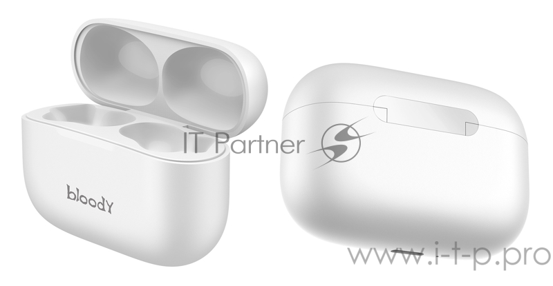 Наушники с микрофоном A4Tech Bloody M30 белый вкладыши BT в ушной раковине (M30)