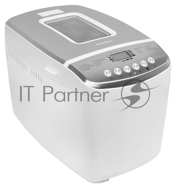 Хлебопечь Hyundai HYBM-M0815 850Вт белый/серебристый