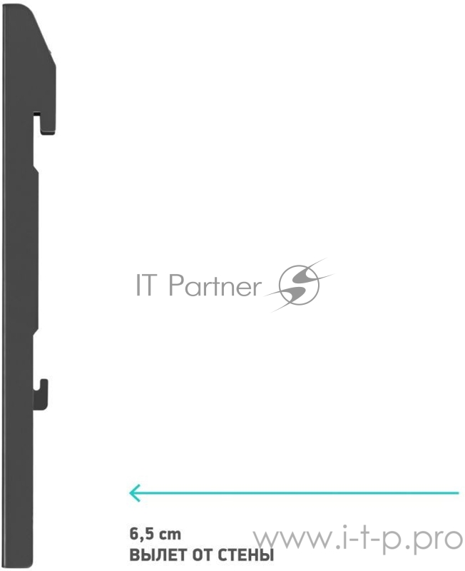 Кронштейн-адаптер для телевизора Onkron FAV-1 черный макс.19кг настенный