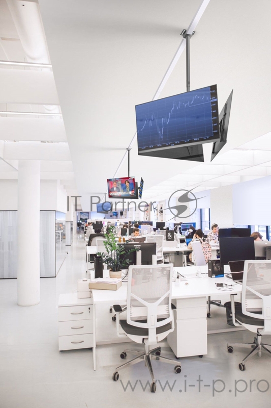 Кронштейн для телевизора Onkron CPRO2L-3 черный 32-63 макс.168кг потолочный поворот и наклон