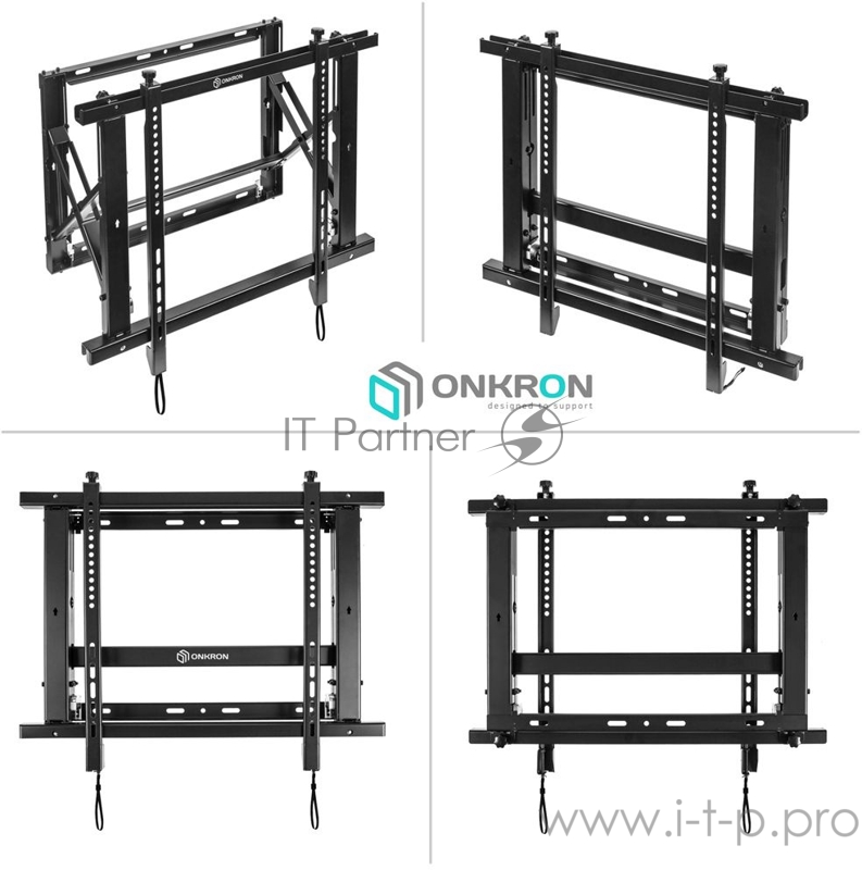 Кронштейн для телевизора Onkron PRO7M черный 40-70 макс.45кг настенный наклонно-выдвижной