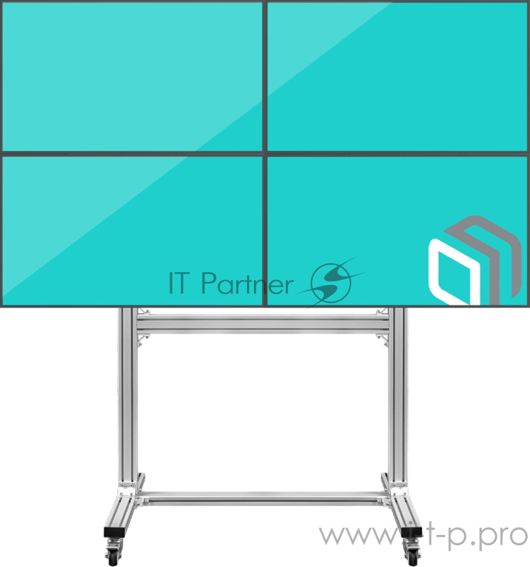 Подставка для телевизора Onkron FSPRO2L-22 черный 40-55 макс.200кг напольный мобильный