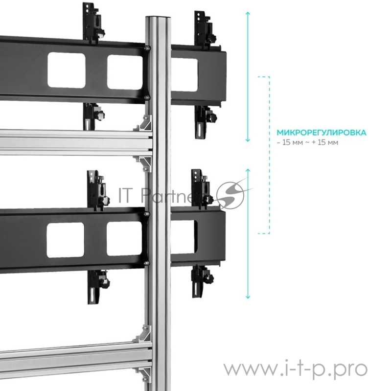 Подставка для телевизора Onkron FSPRO2L-22 черный 40-55 макс.200кг напольный мобильный