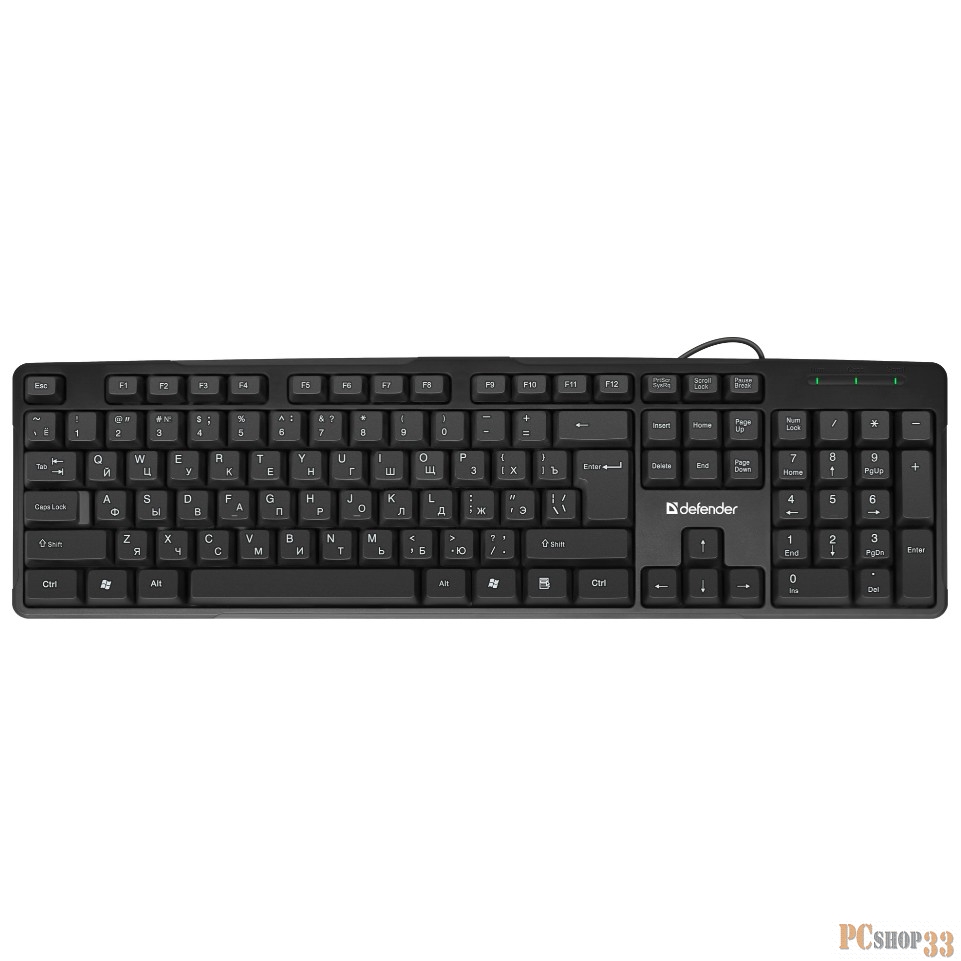 Клавиатура USB NEXT HB-440 RU BLACK 45440 DEFENDER