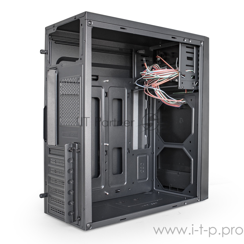 Корпус Miditower ExeGate AX-252 (ATX, без БП, 2*USB, аудио, черный)